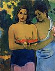 Paul Gauguin Two Tahitian Women 2 painting
